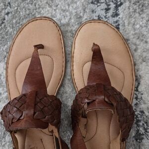 Born Brown Leather Sandals